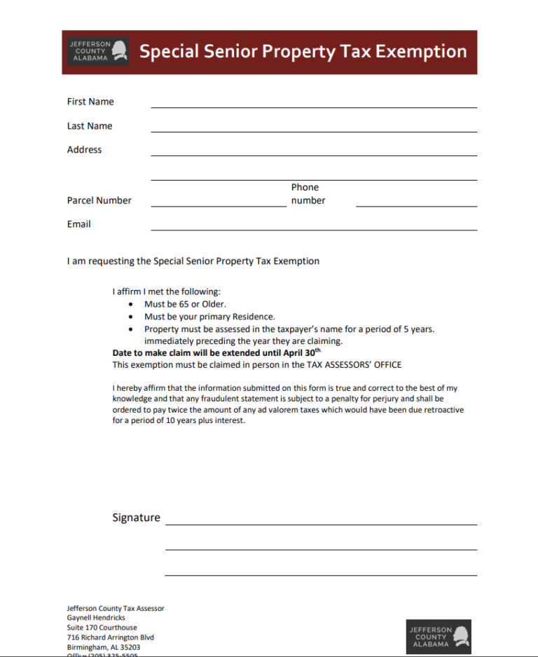 Special Senior Property Tax Exemption for Jefferson County Dent Moses, LLP